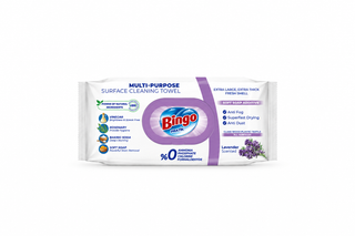 Bingo 96 Piece Surface Cleaning Wet Wipes Lavender