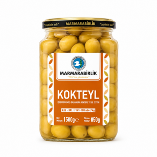 Marmarabirlik Cocktail Green Olives in Brine 1500g