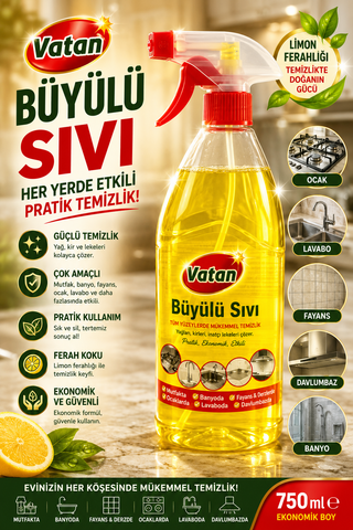 Vatan Büyülü Sıvı Multi-Purpose Cleaner 750ml