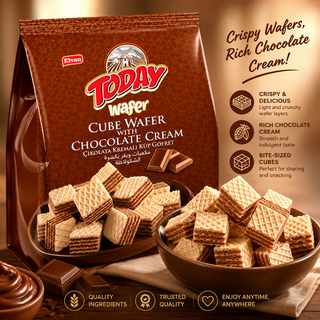 Today Choc cream wafer cubes 200g