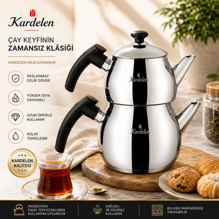 Kardelen Mini Turkish Teapot