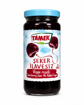 Tamek Sugar Free Sour Cherry Jam (Şekersiz Vişne Reçeli)