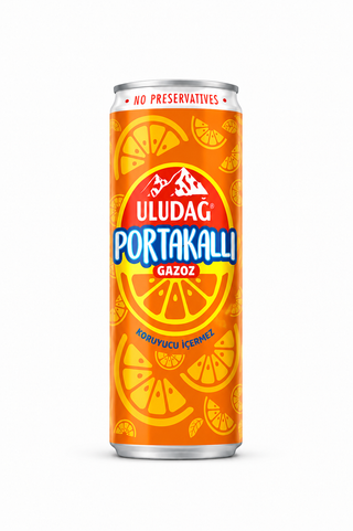 Uludag Efsane Orange Gazoz 330ml Can