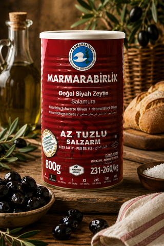 Marmarabirlik Black Olives (Less Salt)