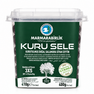 Marmarabirlik Dried Natural Black Olives 3XS
