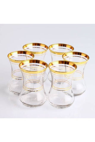 Pasabahce Ince Belli 6pk Tea Glasses